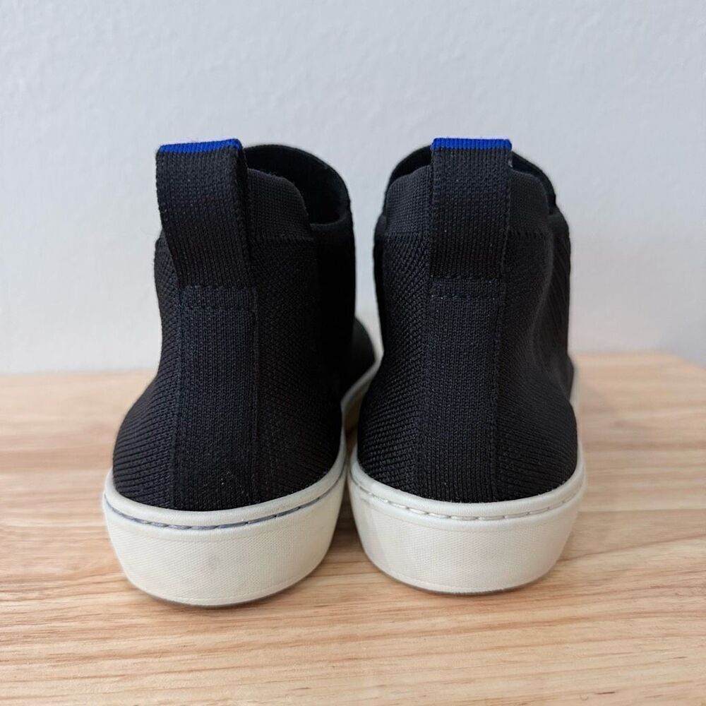 Rothy's Women's Size 7.5 Black The Chelsea Hight Top Sneakers - Picture 6 of 9